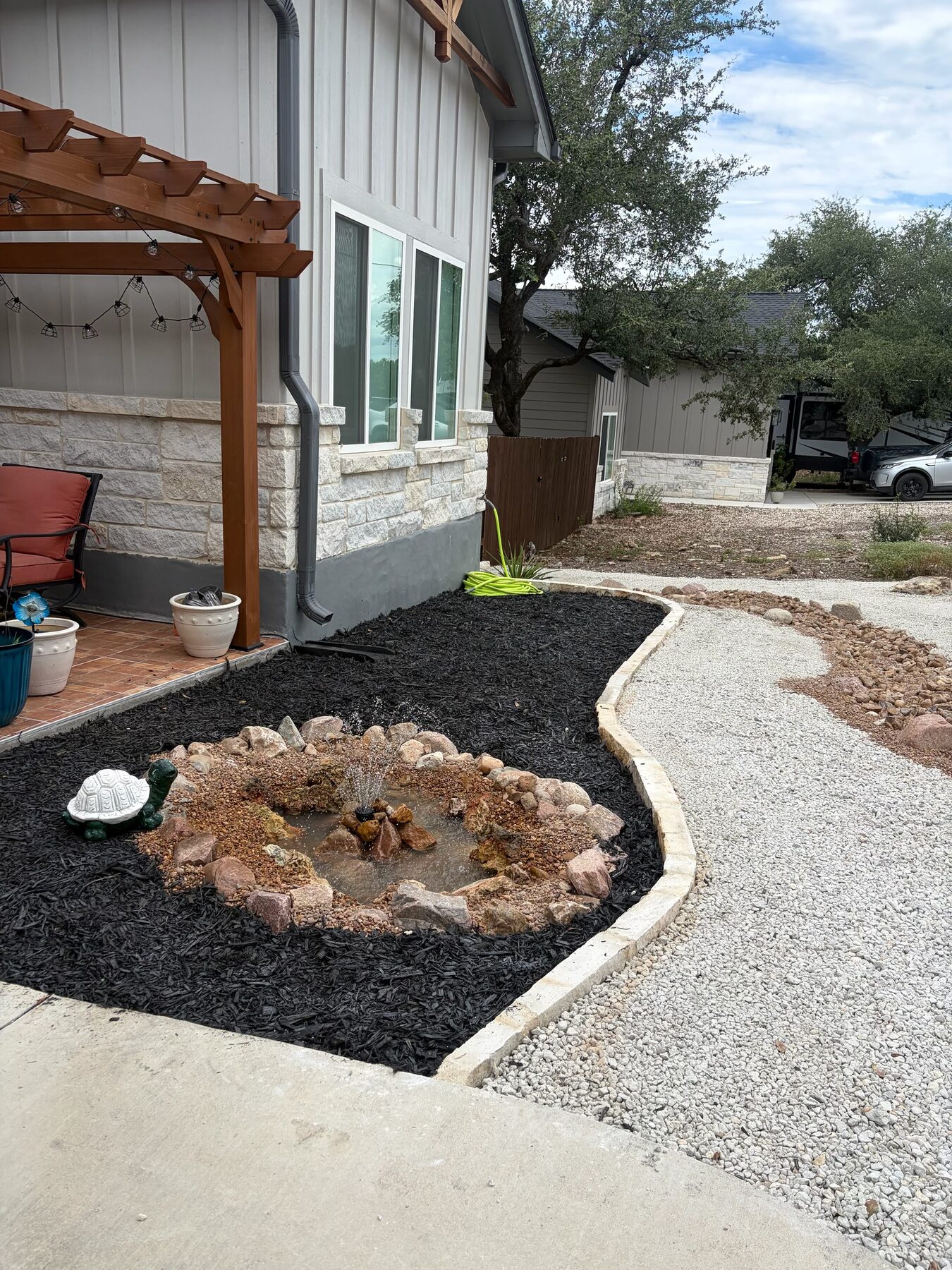 Recent Iron Luxury Outdoors project in Comal County, Texas